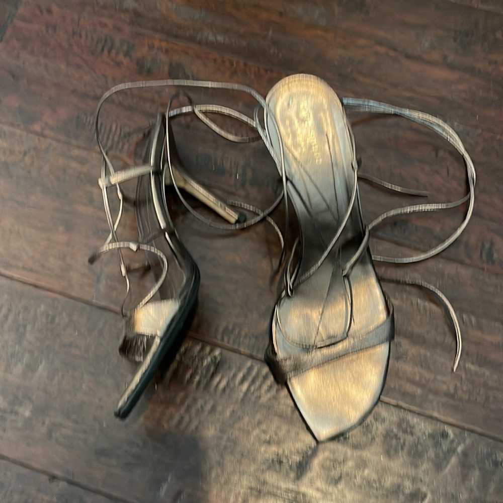 Gently Loved and Simply Elegant Kate Spade Bronze Sexy Sandals